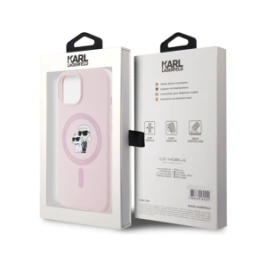 Buy Karl Lagerfeld Silicone Karl&Choupette MagSafe Apple iPhone 15 pink - KLD21987 - {ean13} - Home Screen Store Europe