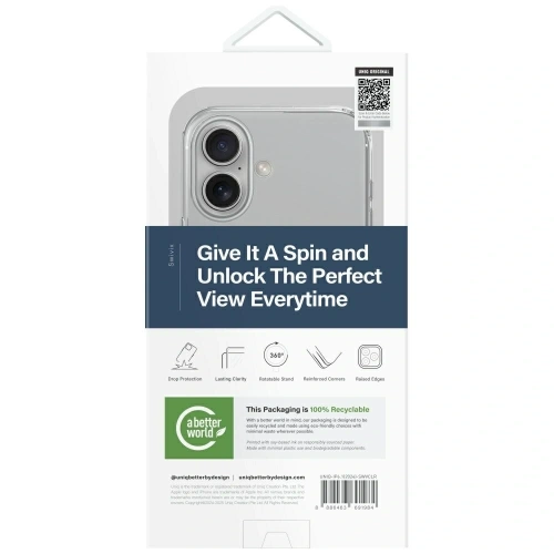 Buy UNIQ Swivix Apple iPhone 16 360 Rotating Kickstand clear - UNIQ1495 - {ean13} - Home Screen Store Europe