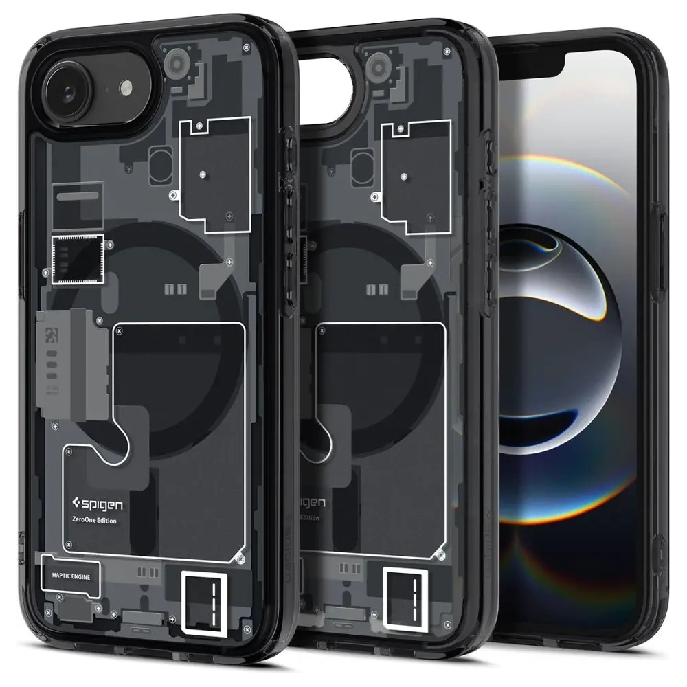 Etui Spigen Ultra Hybrid Mag MagSafe Apple iPhone 16e Zero One Black