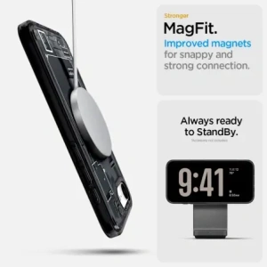 Kup Etui Spigen Ultra Hybrid Mag MagSafe Apple iPhone 16e Zero One Black - SPN16718 - {ean13} - Sklep Home Screen