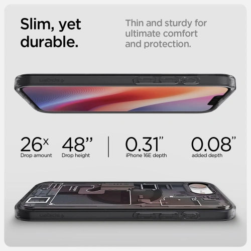 Buy Spigen Ultra Hybrid Mag MagSafe Apple iPhone 16e Zero One Black - SPN16718 - {ean13} - Home Screen Store Europe