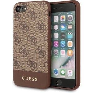 Kup Case Guess GUHCI8G4GLBR Apple iPhone SE 2022/SE 2020/8/7 braun/brown hard case 4G Stripe Collection - GUE501BR - {ean13} - Sklep Home Screen
