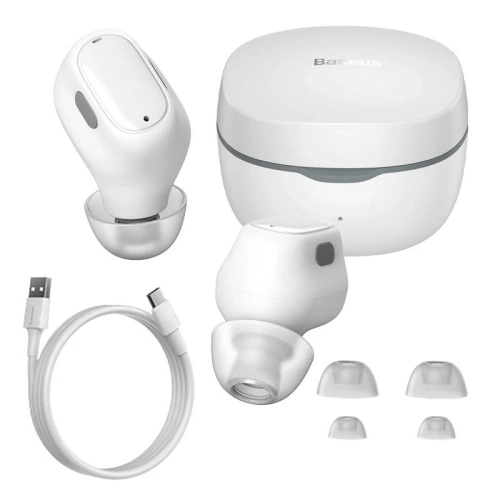 Buy Baseus Bowie WM01 TWS wireless in-ear headphones (white) - BSU8942 - {ean13} - Home Screen Store Europe