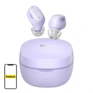 Buy Baseus Bowie WM01 wireless in-ear headphones (purple) - BSU8943 - {ean13} - Home Screen Store Europe