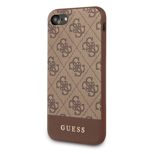 Kup Etui Guess GUHCI8G4GLBR Apple iPhone SE 2022/SE 2020/8/7 brązowy/brown hard case 4G Stripe Collection - GUE501BR - {ean13} - Sklep Home Screen