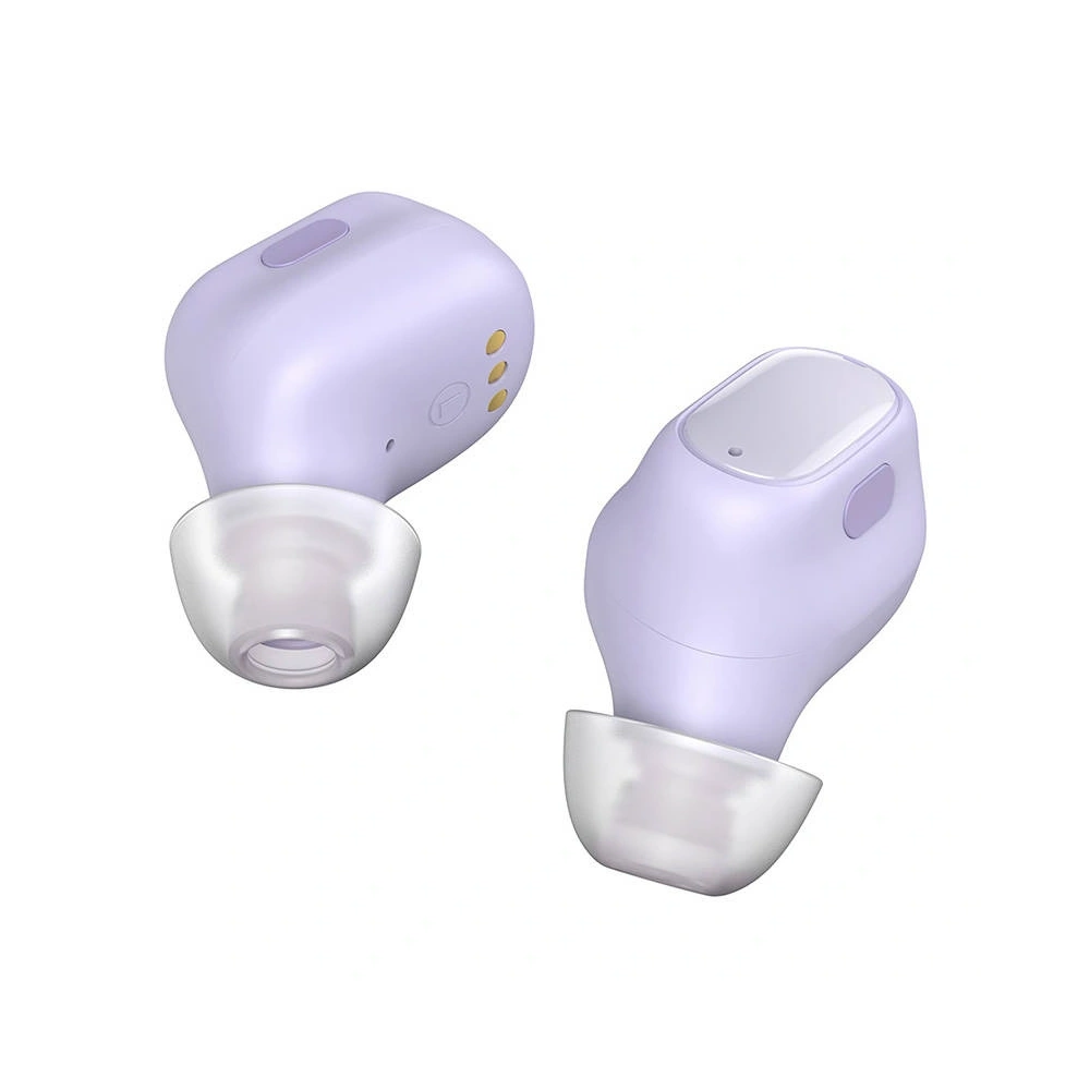 Bezprzewodowe słuchawki dokanałowe Baseus Bowie WM01 (fioletowe)