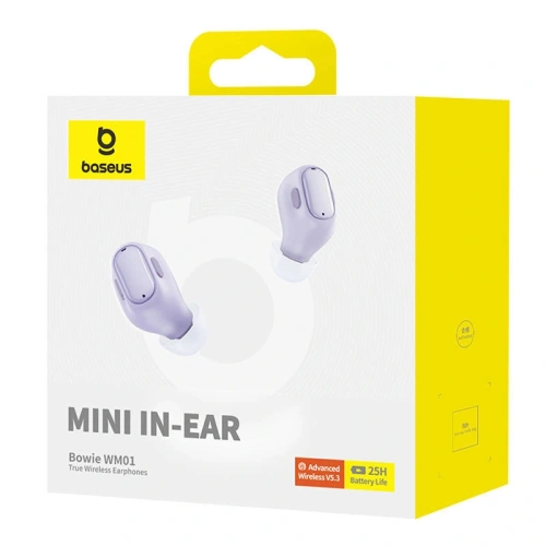 Kup Baseus căști wireless in-ear Bowie WM01 (mov) - BSU8943 - {ean13} - Sklep Home Screen