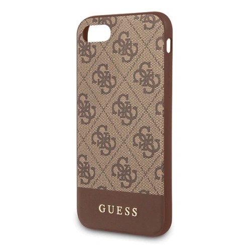 Kup Etui Guess GUHCI8G4GLBR Apple iPhone SE 2022/SE 2020/8/7 brązowy/brown hard case 4G Stripe Collection - GUE501BR - {ean13} - Sklep Home Screen