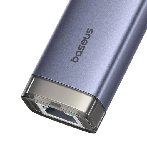 Kup Hub 4w1 Baseus UltraJoy USB-A, USB-C / 3xUSB-A 3.0 + USB-C + RJ45 (szary) - BSU8945 - {ean13} - Sklep Home Screen