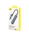 Kup Baseus UltraJoy Hub 4v1 USB-A, USB-C / 3xUSB-A 3.0 + USB-C + RJ45 (šedý) - BSU8945 - {ean13} - Sklep Home Screen