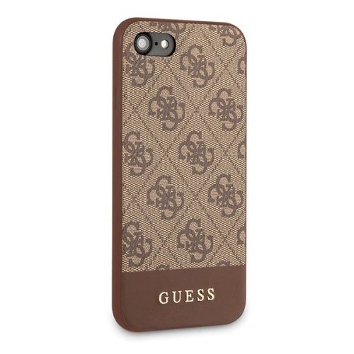 Kup Etui Guess GUHCI8G4GLBR Apple iPhone SE 2022/SE 2020/8/7 brązowy/brown hard case 4G Stripe Collection - GUE501BR - {ean13} - Sklep Home Screen