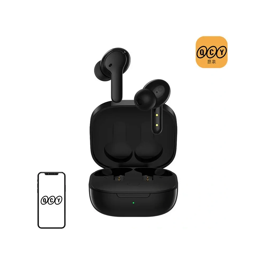 Bezprzewodowe słuchawki dokanałowe TWS QCY T13 (czarne)
