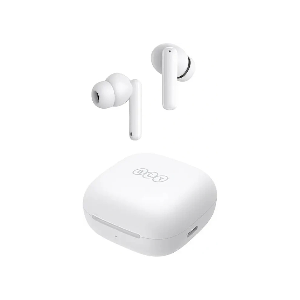 Bezprzewodowe słuchawki dokanałowe TWS QCY T13 ANC (białe)
