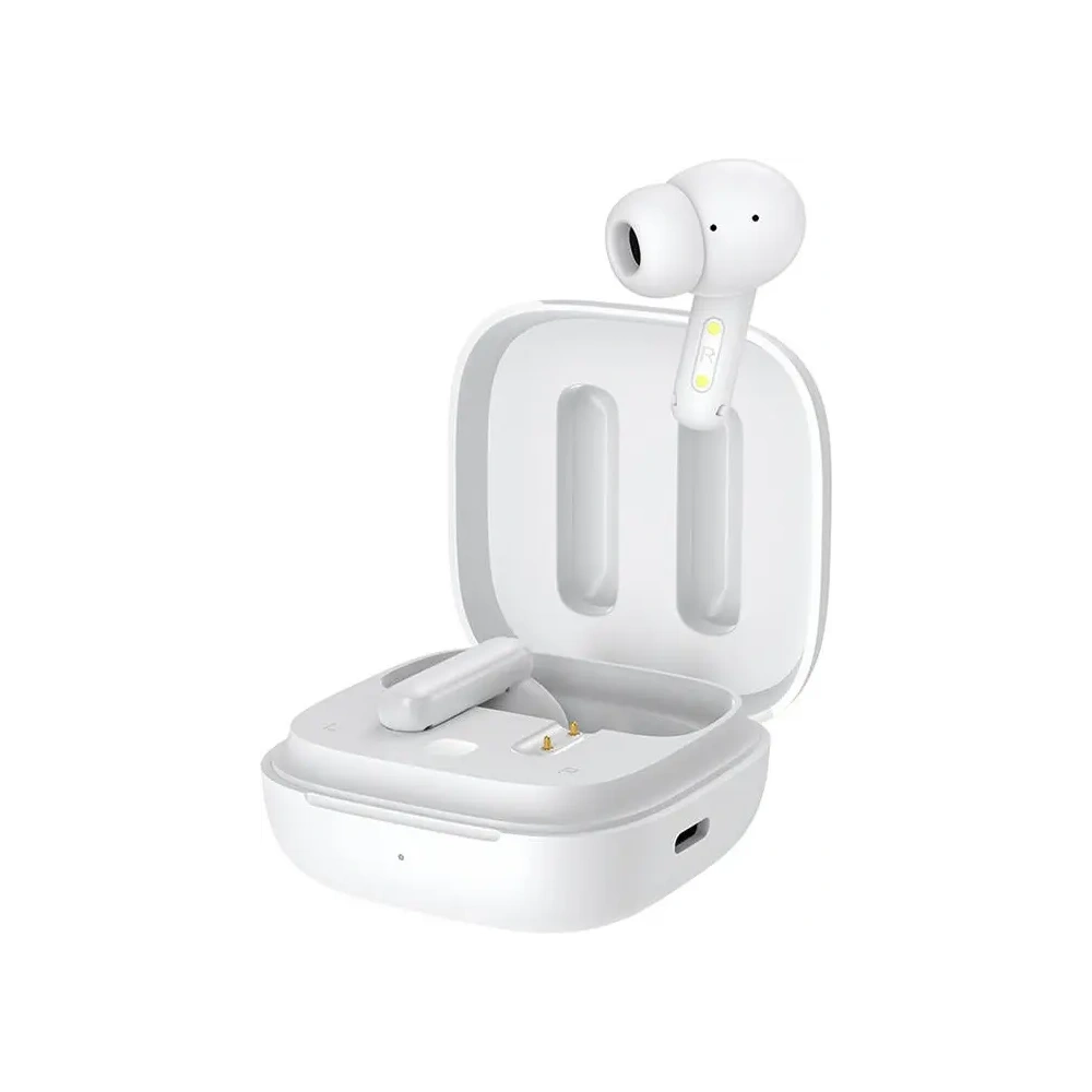 Bezprzewodowe słuchawki dokanałowe TWS QCY T13 ANC (białe)