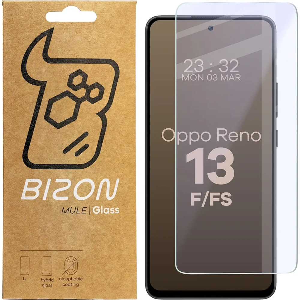 Elastyczne szkło hybrydowe Bizon Glass Mule do Oppo Reno13 F/FS