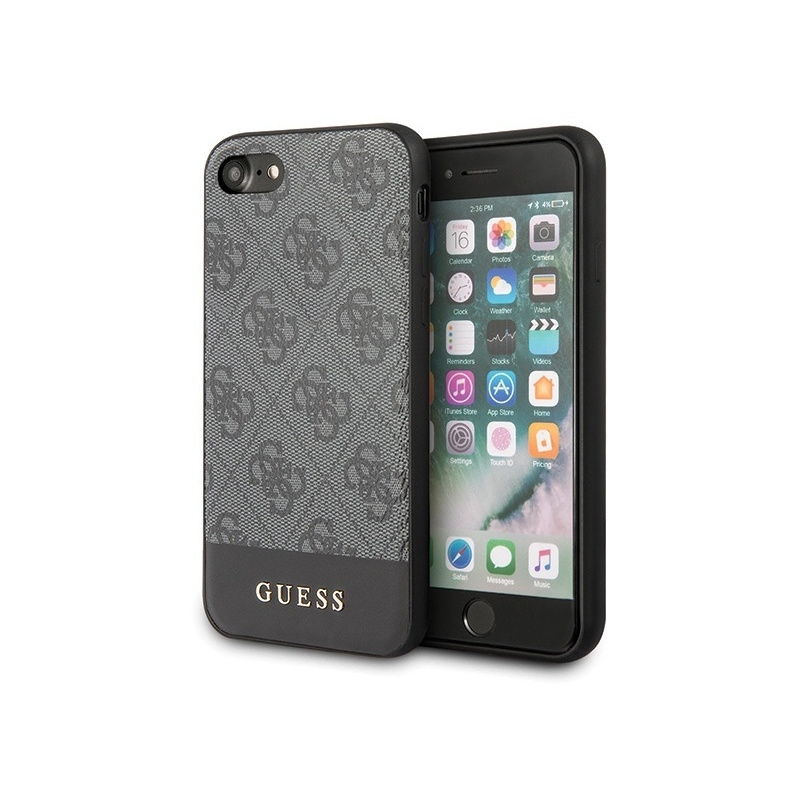 Buy Guess GUHCI8G4GLGR Apple iPhone SE 2022/SE 2020/8/7 grey hard case 4G Stripe Collection - 3700740471289 - GUE502GRY - Homescreen.pl