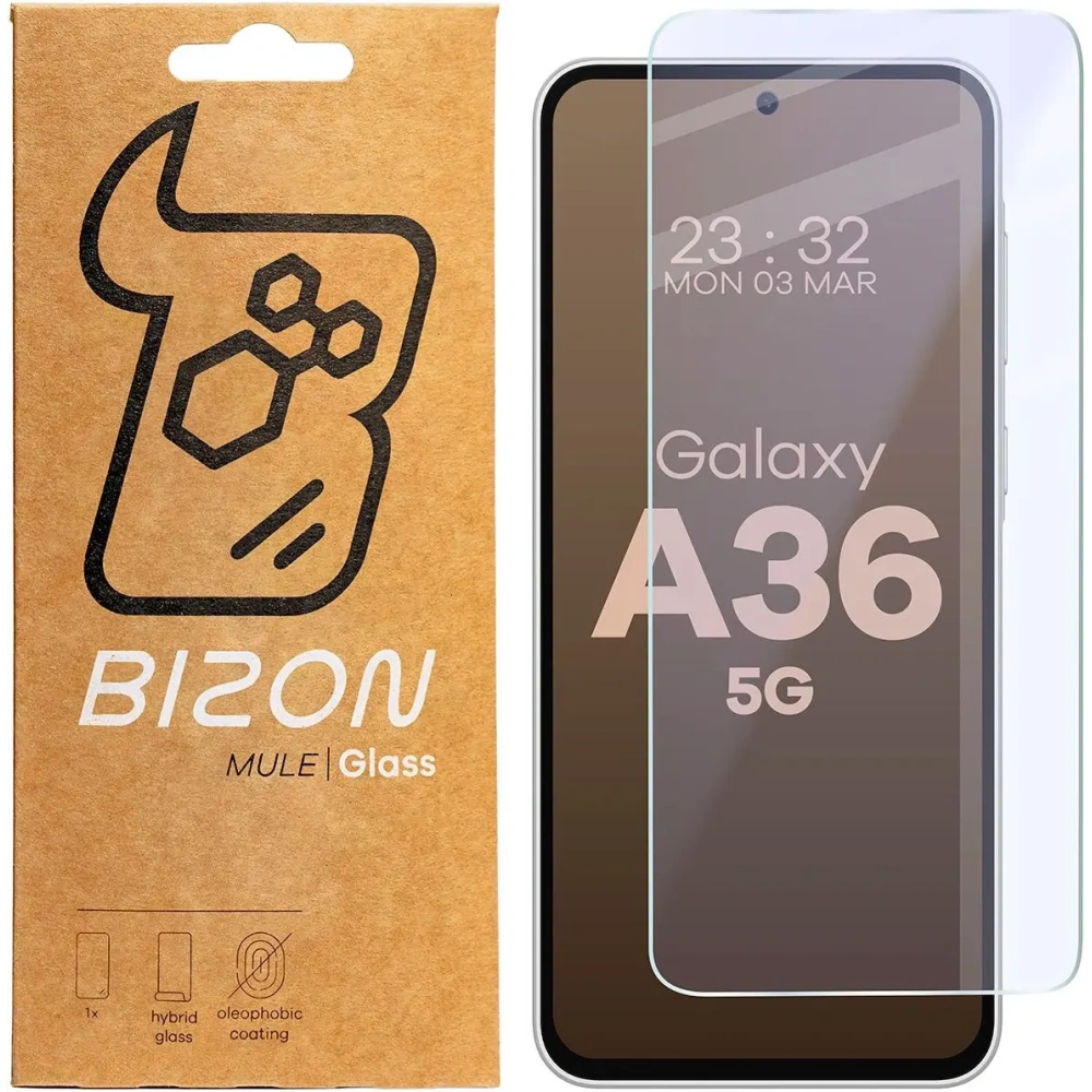 Elastyczne szkło hybrydowe Bizon Glass Mule do Samsung Galaxy A36 5G