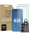 Bizon Edge 2 Csomag 2x képernyő üveg + 1x kamera üveg Samsung Galaxy S25
