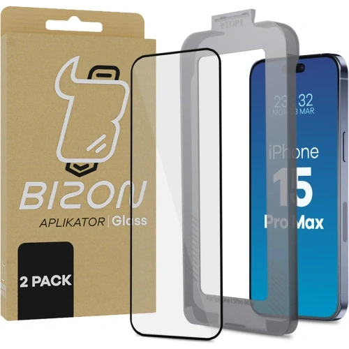 Buy Bizon Glass Aplikator Apple iPhone 15 Pro Max [2 PACK] - BIZ8788 - {ean13} - Home Screen Store Europe