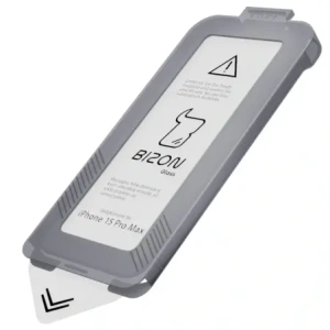 Kup Szkło hartowane z ramką montażową Bizon Glass Aplikator do Apple iPhone 15 Pro Max [2 PACK] - BIZ8788 - {ean13} - Sklep Home Screen