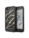 Etui Guess GUHCI8MGGBK Apple iPhone SE 2022/SE 2020/8/7 černé/black tvrdé pouzdro Glitter Marble Glass