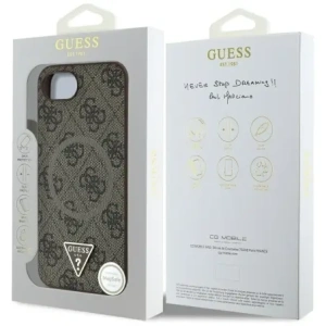 Kup Guess Logo Triunghi 4G MagSafe pentru Apple iPhone 16e maro - GUE4454 - {ean13} - Sklep Home Screen