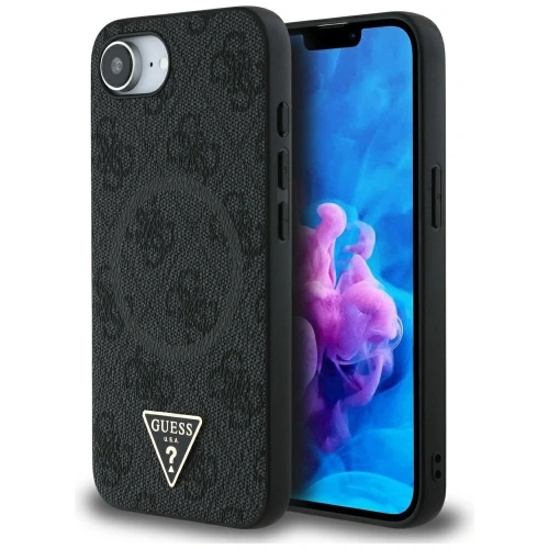 Kup Guess 4G Ring Triangle Logo MagSafe für Apple iPhone 16e schwarz - GUE4455 - {ean13} - Sklep Home Screen