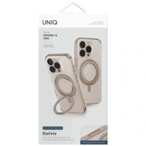 Kup Etui UNIQ Swivix do Apple iPhone 16 Pro 360 Rotating Kickstand złoty - UNIQ1499 - {ean13} - Sklep Home Screen