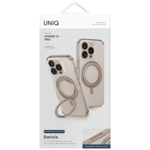 Buy UNIQ Swivix Apple iPhone 16 Pro 360 Rotating Kickstand gold - UNIQ1499 - {ean13} - Home Screen Store Europe