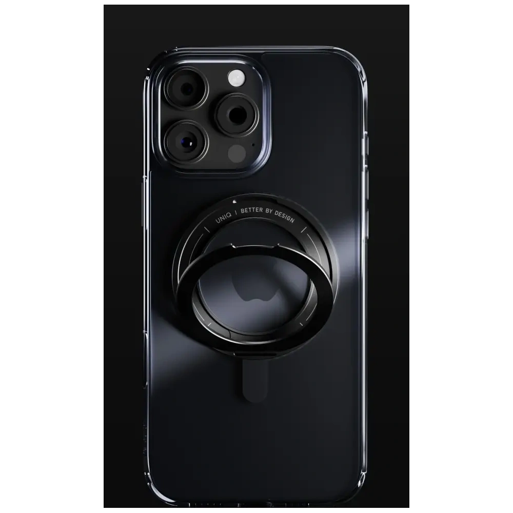 Etui UNIQ Swivix do Apple iPhone 16 Pro Max 360 Rotating Kickstand czarny