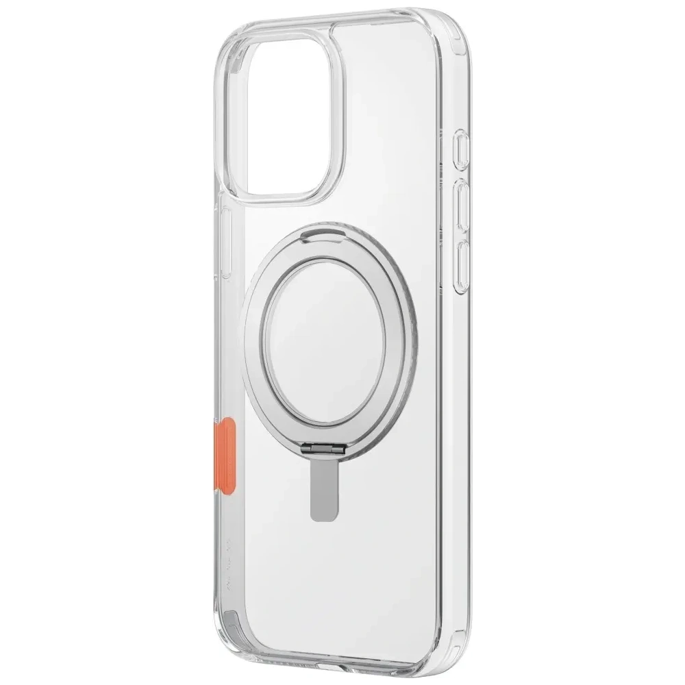 Etui UNIQ Swivix do Apple iPhone 16 Pro Max 360 Rotating Kickstand przezroczysty