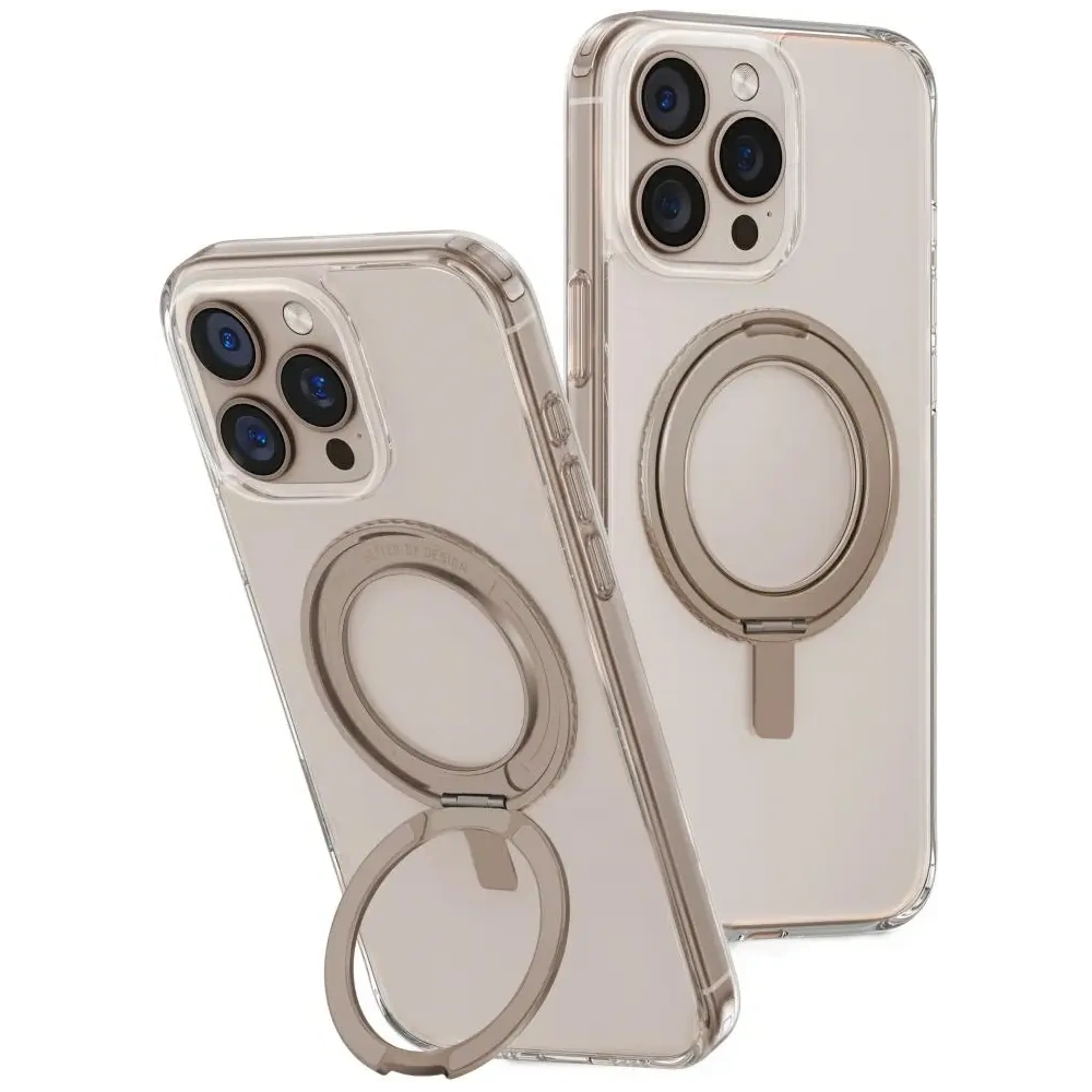 Etui UNIQ Swivix do Apple iPhone 16 Pro Max 360 Rotating Kickstand złoty