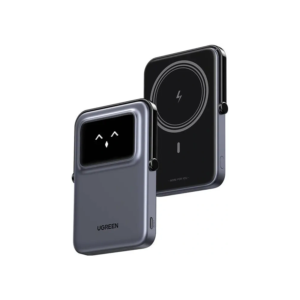Powerbank magnetyczny UGREEN Uno PB571 5000mAh USB-C MagSafe (szary)