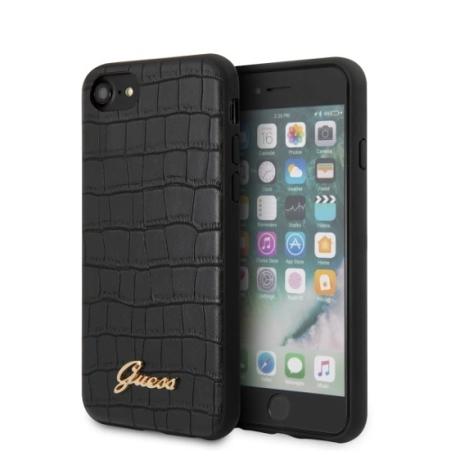 Kup Case Guess GUHCI8PCUMLCRBK Apple iPhone SE 2022/SE 2020/8/7 schwarz/black Croco Collection - GUE505BLK - {ean13} - Sklep Home Screen