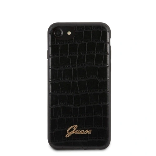 Kup Case Guess GUHCI8PCUMLCRBK Apple iPhone SE 2022/SE 2020/8/7 schwarz/black Croco Collection - GUE505BLK - {ean13} - Sklep Home Screen