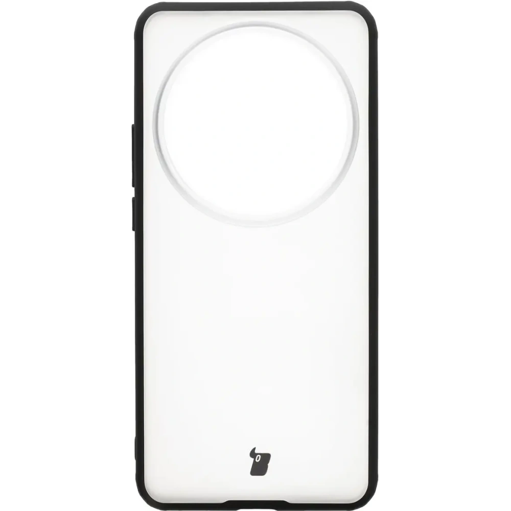 Etui Bizon Case Angelo do Xiaomi 15 Ultra przydymione z czarną ramką