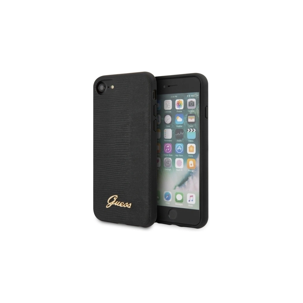 Etui Guess GUHCI8PCUMLLIBK Apple iPhone SE 2022/SE 2020/8/7 czarny/black Lizard Collection