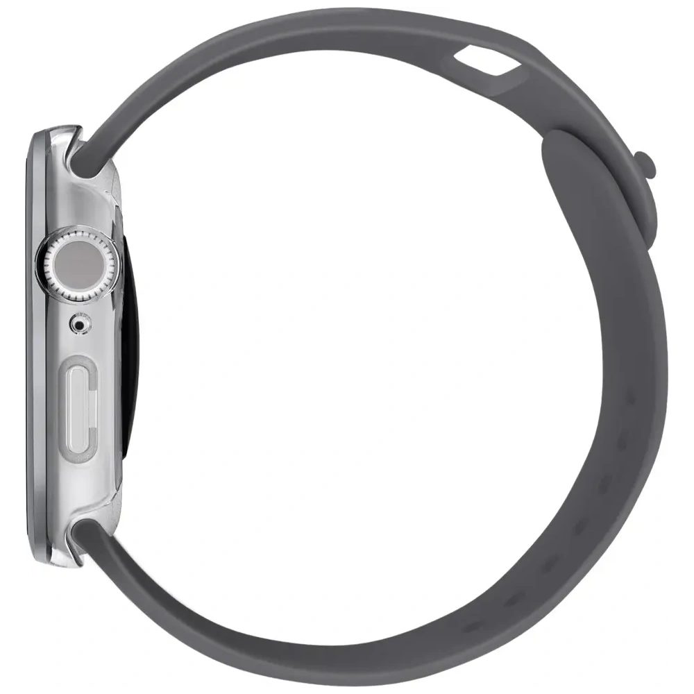 Etui UNIQ Voute do Apple Watch Series 10 42mm z szybką srebrny