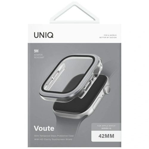 Buy UNIQ Voute Apple Watch Series 10 42mm with glass silver - UNIQ1504 - {ean13} - Home Screen Store Europe