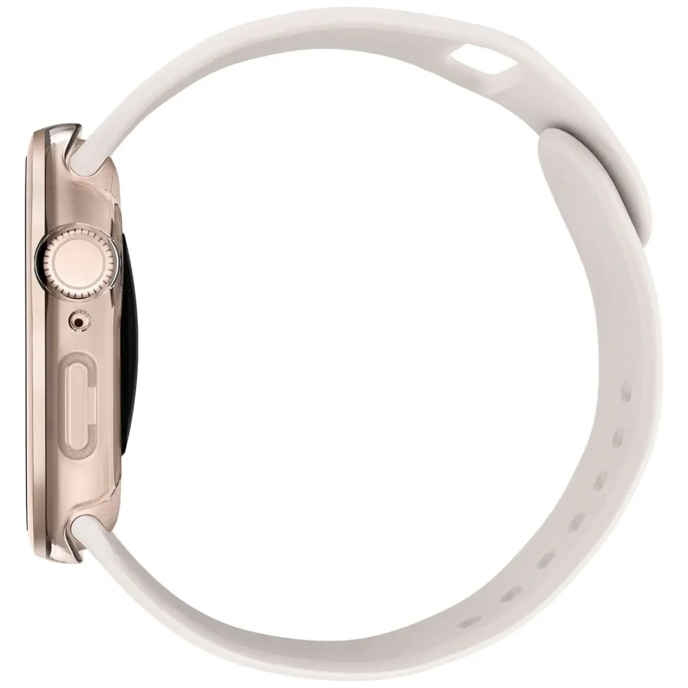 Etui UNIQ Voute do Apple Watch Series 10 46mm z szybką różowo-złoty