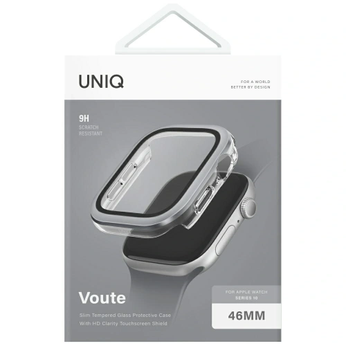 Buy UNIQ Voute Apple Watch Series 10 46mm with glass silver - UNIQ1506 - {ean13} - Home Screen Store Europe