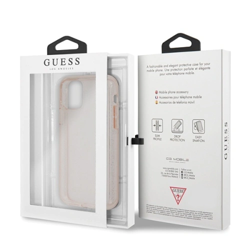 Kup Etui Guess GUHCN58PCGLPI Apple iPhone 11 Pro różowy/pink hard case Glitter - GUE508PNK - {ean13} - Sklep Home Screen