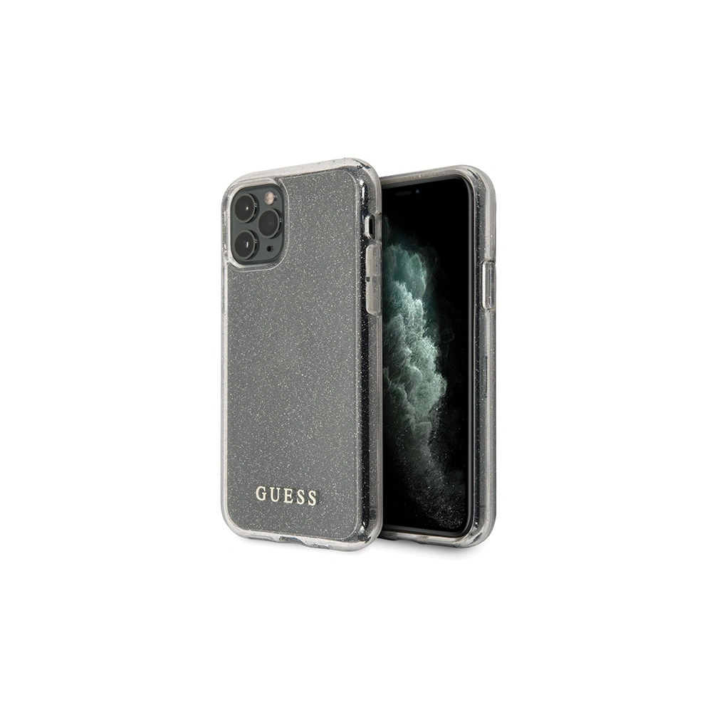 Etui Guess GUHCN58PCGLSI Apple iPhone 11 Pro srebrny/silver hard case Glitter