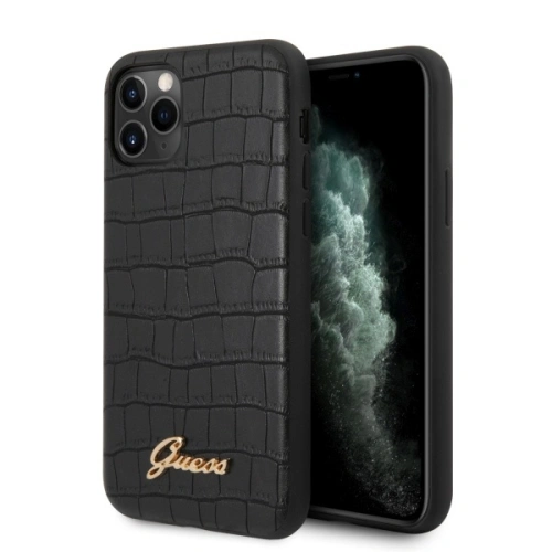 Kup Etui Guess GUHCN58PCUMLCRBK Apple iPhone 11 Pro negru/black Croco Collection - GUE510BLK - {ean13} - Sklep Home Screen