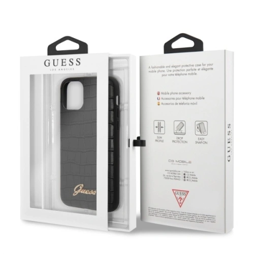 Kup Etui Guess GUHCN58PCUMLCRBK Apple iPhone 11 Pro czarny/black Croco Collection - GUE510BLK - {ean13} - Sklep Home Screen