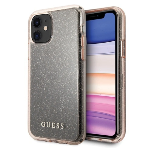 Kup Etui Guess GUHCN61PCGLPI Apple iPhone 11 różowy/pink hard case Glitter - GUE513PNK - {ean13} - Sklep Home Screen