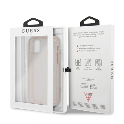 Kup Etui Guess GUHCN61PCGLPI Apple iPhone 11 różowy/pink hard case Glitter - GUE513PNK - {ean13} - Sklep Home Screen