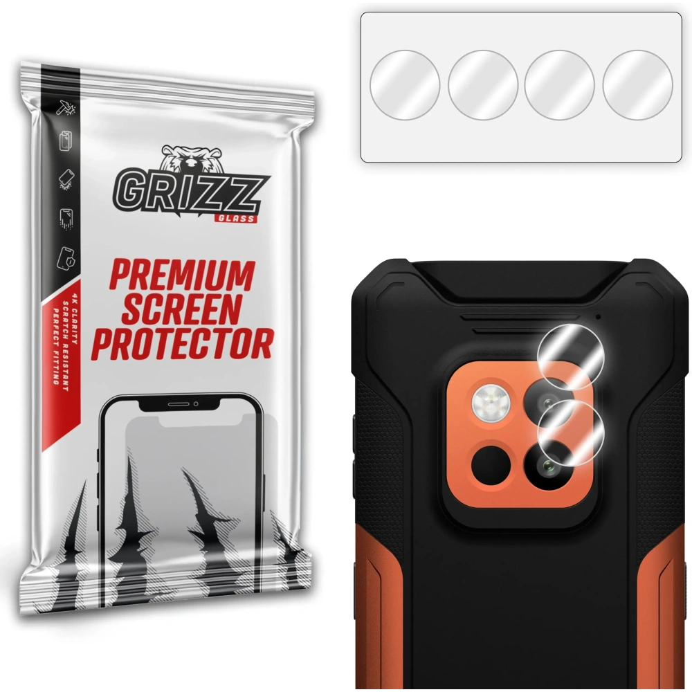 Szkło na aparat GrizzGlass HybridGlass Camera do Hammer Construction 2 5G [2 PACK]