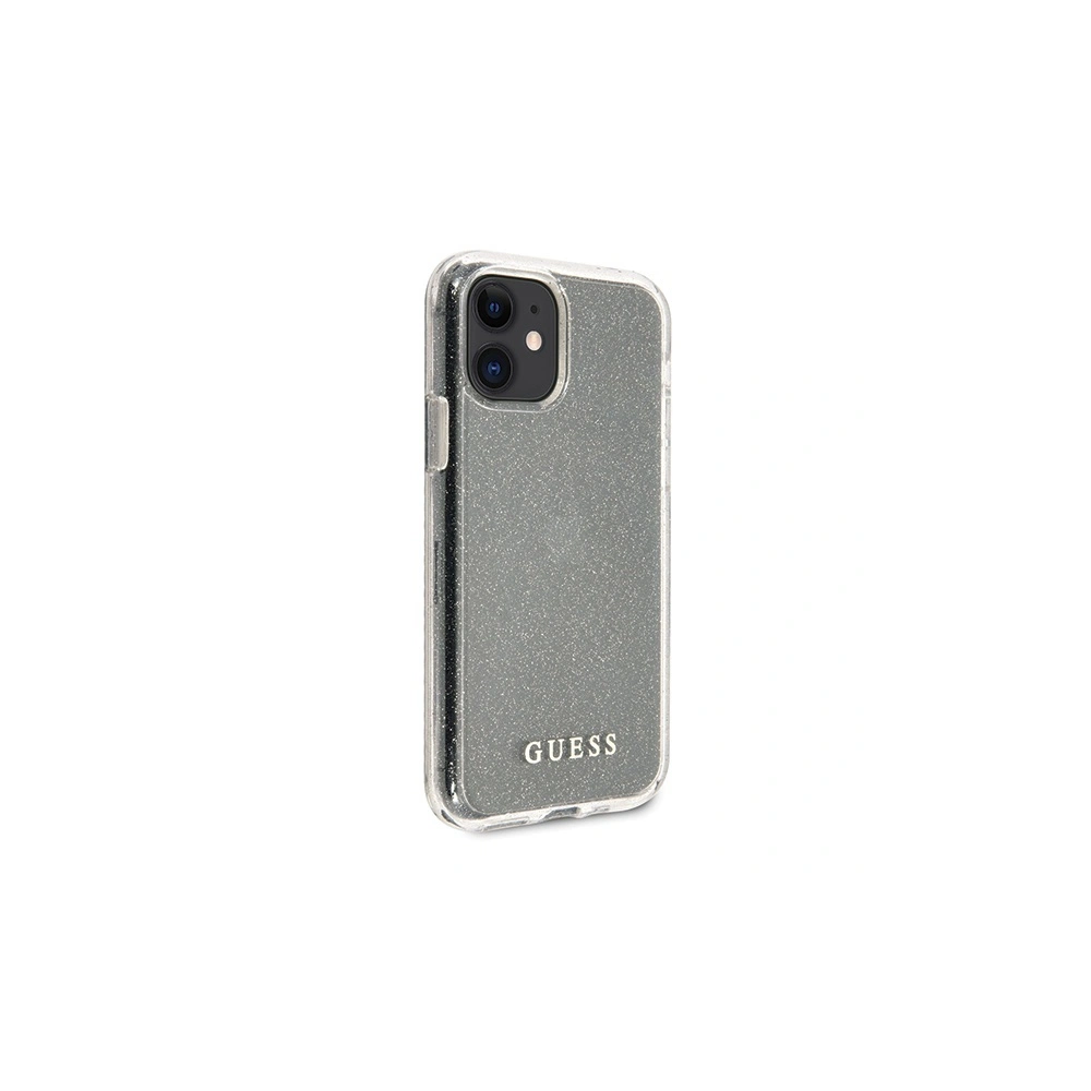 Etui Guess GUHCN61PCGLSI Apple iPhone 11 srebrny/silver hard case Glitter