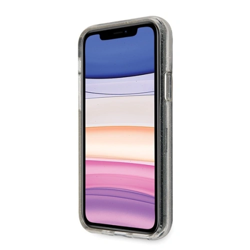 Kup Etui Guess GUHCN61PCGLSI Apple iPhone 11 srebrny/silver hard case Glitter - GUE514SLV - {ean13} - Sklep Home Screen